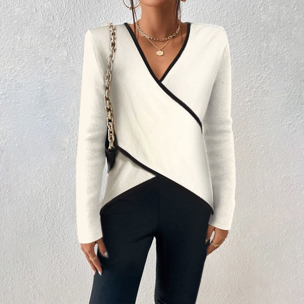 V-Neck Sweater for Women – Elegant & Warm