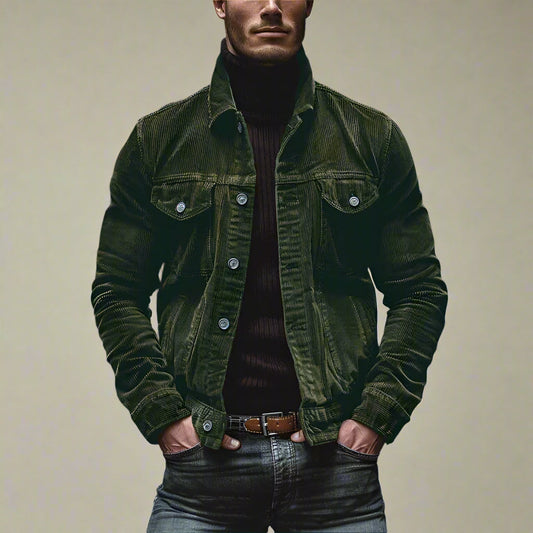 Vintage Corduroy Jacket for Men – Stylish & Comfortable