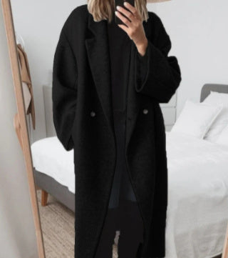 Wełniany płaszcz oversize dla kobiet – Komfort i elegancja na zimę