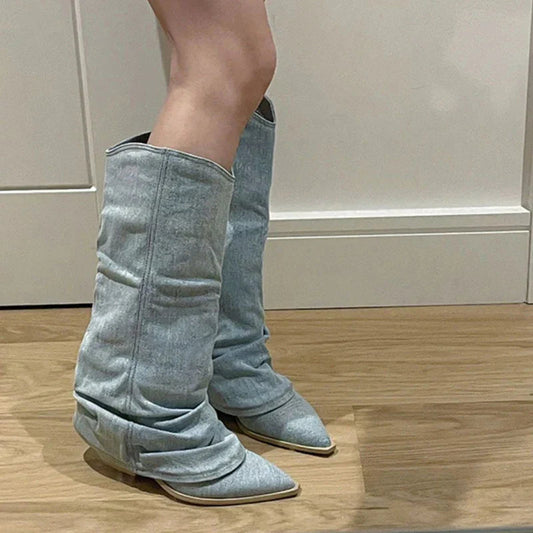Wodoodporne Buty Kolanowe dla Kobiet – Ciepłe i Stylowe
