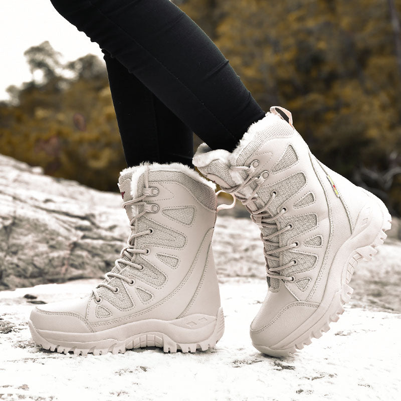 Wodoodporne buty trekkingowe dla kobiet – Ciepłe i stabilne na zimowe wędrówki