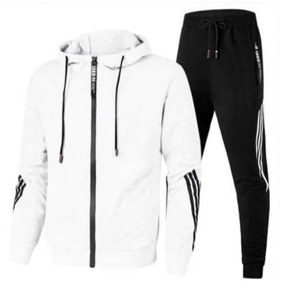 Wygodny dwuczęściowy dres sportowy dla mężczyzn – Stylowy i funkcjonalny