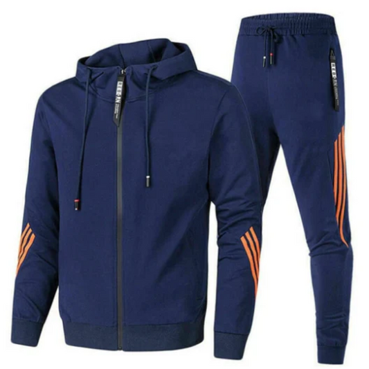 Wygodny dwuczęściowy dres sportowy dla mężczyzn – Stylowy i funkcjonalny