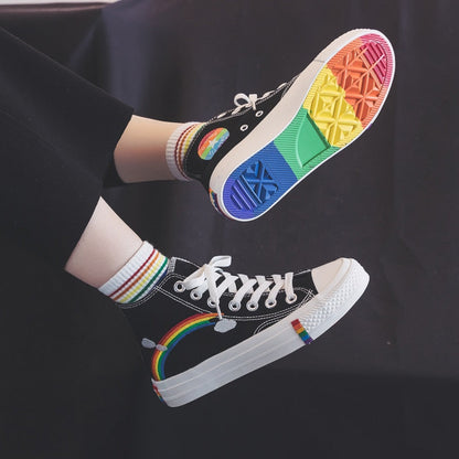 Wysokie Trampki – Klasyczny Design & Wygodna Podeszwa