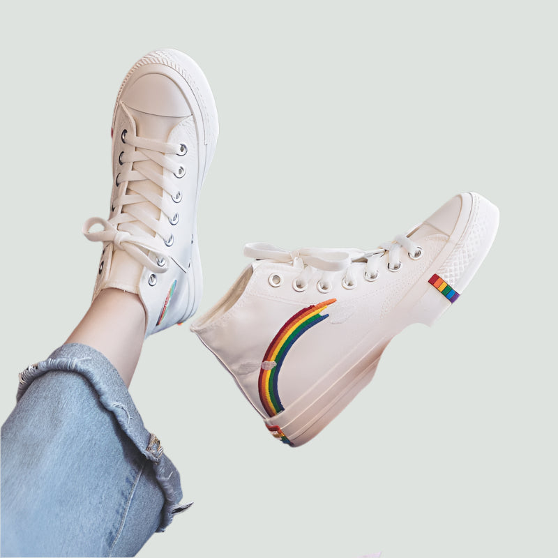 Wysokie Trampki – Klasyczny Design & Wygodna Podeszwa