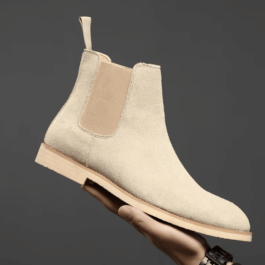 Zamszowe Buty Chelsea dla Kobiet – Eleganckie i Wygodne w Kolorze Olive Green