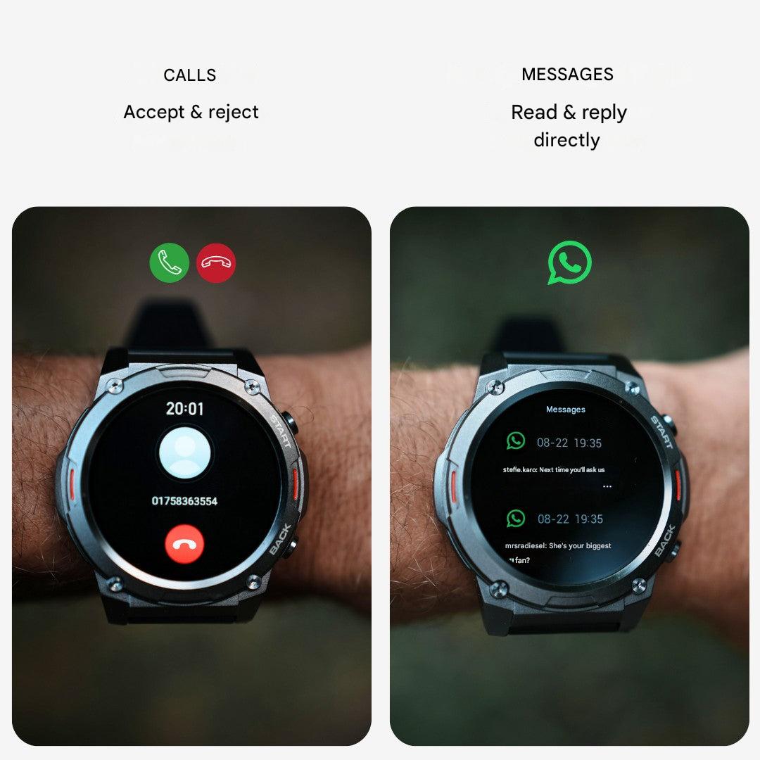 Zegarek Sportowy – Metalowa Obudowa &amp; Wstrząsoodporny Ekran AMOLED