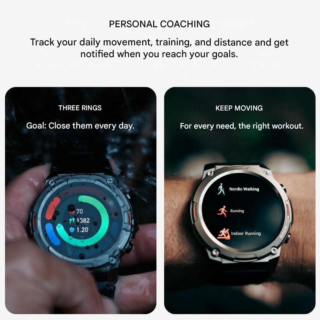 Zegarek Sportowy – Metalowa Obudowa &amp; Wstrząsoodporny Ekran AMOLED